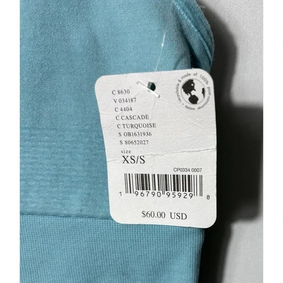 FP Movement Runsie Womens XS/S Cascade Turquoise Sleeveless Racerback One Piece - Picture 2 of 6